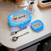Customise Steel Lunch box Combo | Gift for kids | Birthday gifts | return gifts for kids |Stainless steel lunch boxes - BBD GIFTS